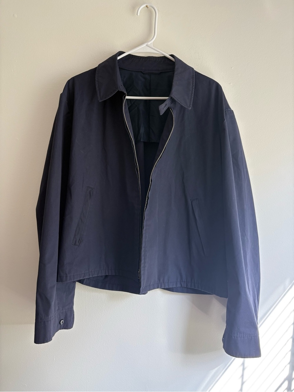 Marshall Ray Navy Zip-Front Air-Force Casual Jacket